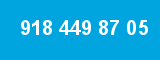 918 449 87 05 918 449 87 05